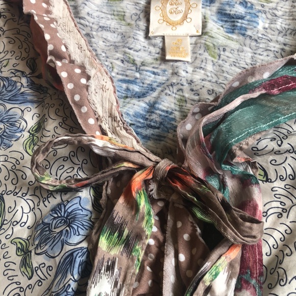 Anthropologie Silk Ric Rac Sleeveless Blouse with Multi-Ruffle Detail Sz L - Picture 3 of 5